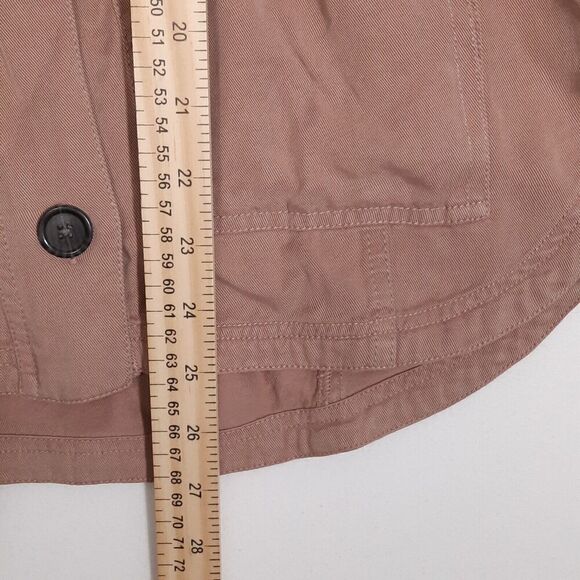 Altar'd State Soft Utility Jacket Dusty Rose Relaxed Fit Drawstring Waist SZ XS - Picture 13 of 16